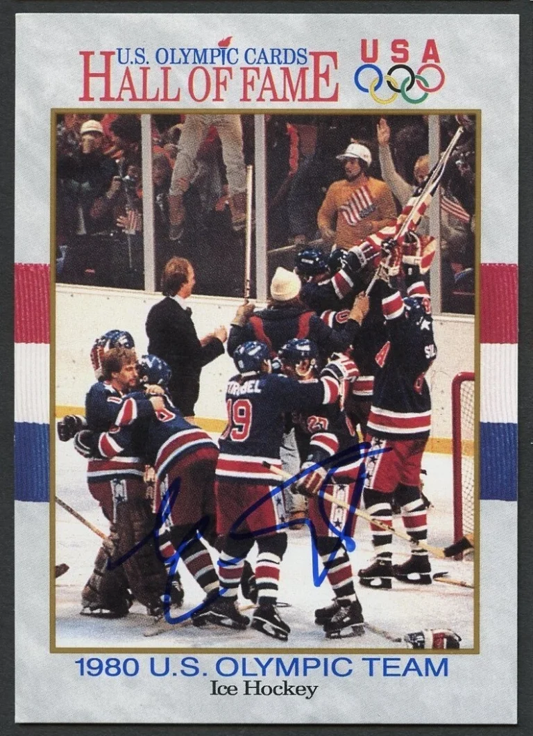 Eric Strobel #66 signed autograph auto 1991 Impel Olympic Hall of Fame Card
