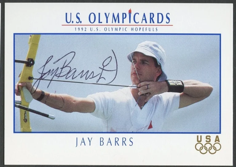 Jay Barrs #1 signed autograph auto 1992 Impel U.S. Olympic Hopefuls Card