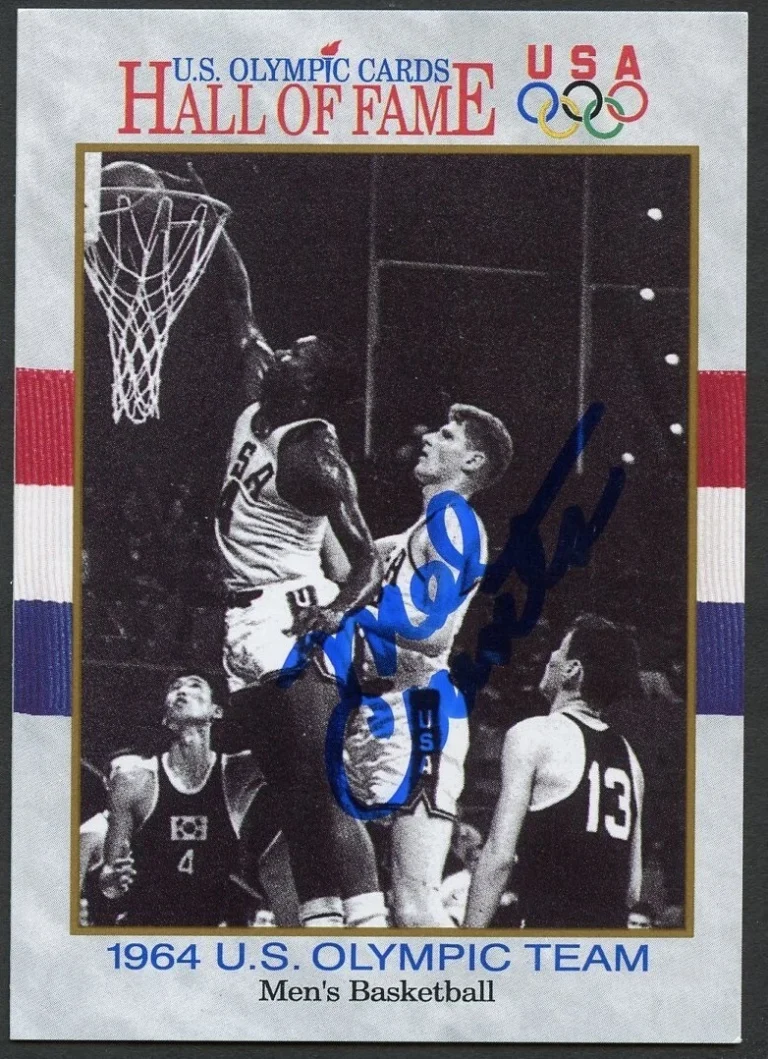 Mel Counts #54 signed autograph auto 1991 Impel Olympic Hall of Fame Card