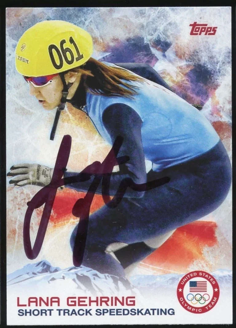 Lana Gehring #38 signed autograph auto 2014 Topps U.S. Winter Olympic Card