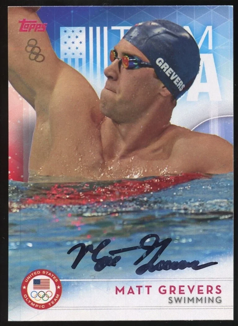 Matt Grevers #21 signed autograph auto 2016 Topps Olympic Team USA Trading Card