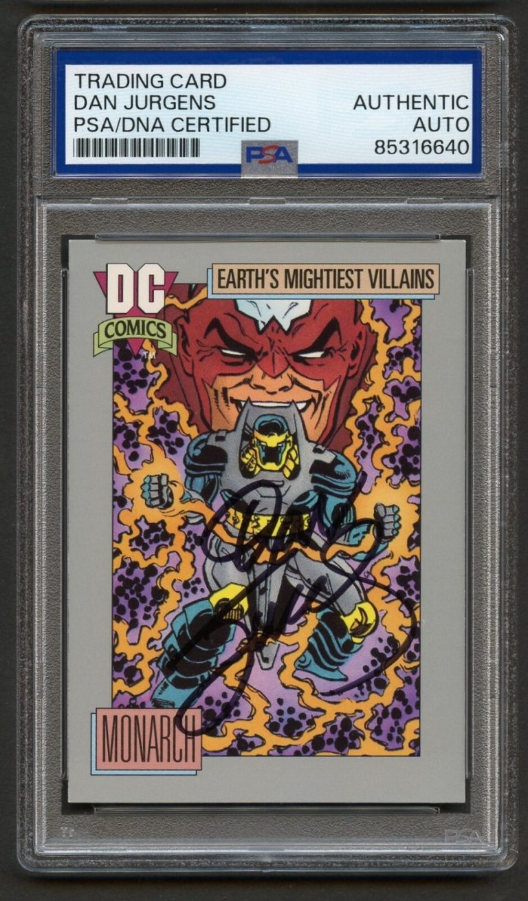 Dan Jurgens #100 signed autograph 1991 DC Comic Book Writer Trading Card PSA