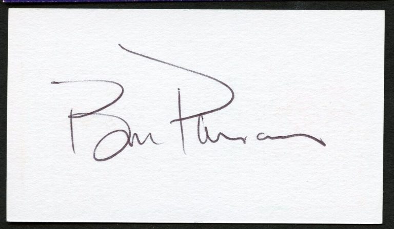 Bill Parsons signed autograph K M Financial Inc Business Card BC579