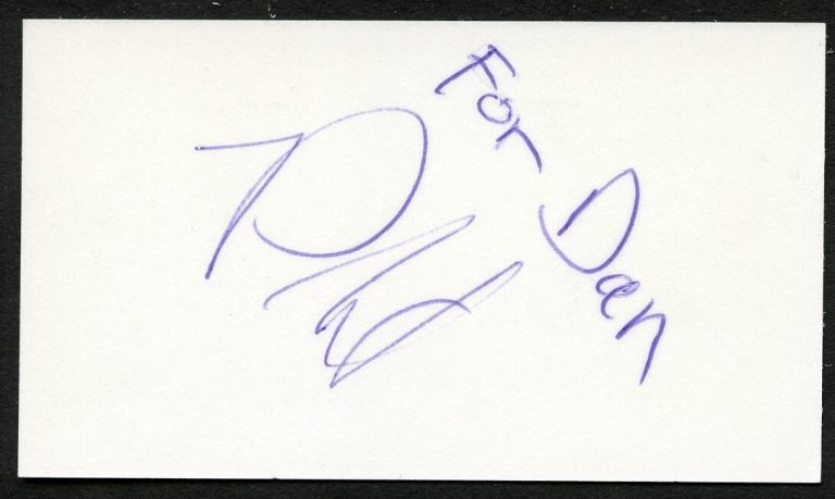 Piers Anthony signed autograph auto Director Xlibris Business Card BC585