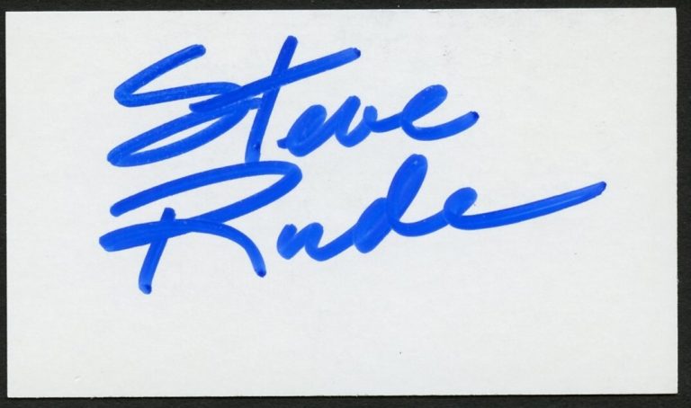 Steve Rude signed autograph auto Comic Artist Business Card BC661
