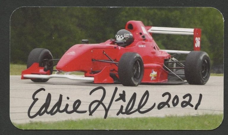 Eddie Hill signed autograph auto Drag Racer Fun Cycles Business Card BC795