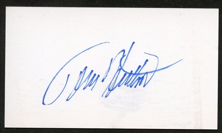 Tommy Hutton signed autograph TV Analyst Miami Marlins Business Card BC774
