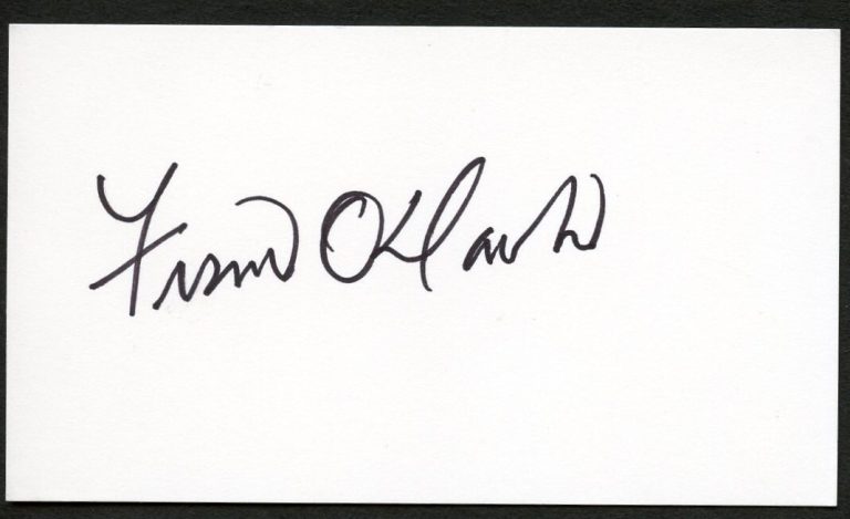 Fran O'Hanlon signed autograph Head Coach Lafayette Business Card BC777