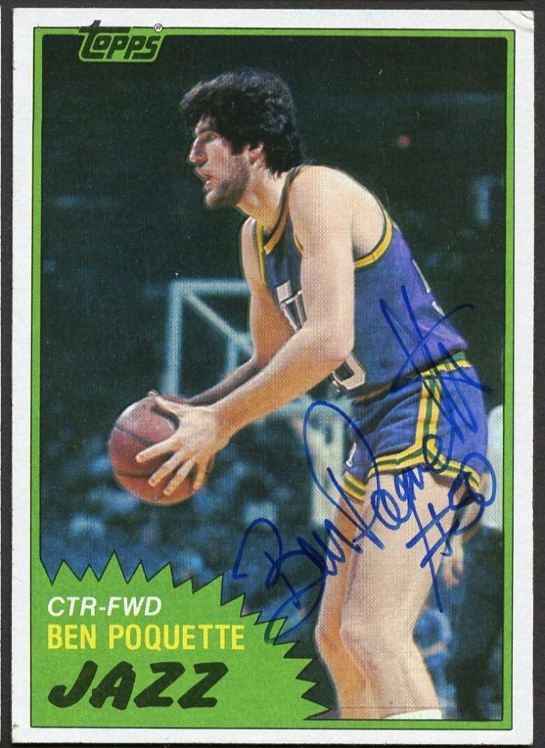 Ben Poquette #105 signed autograph auto 1981-82 Topps Basketball Trading Card