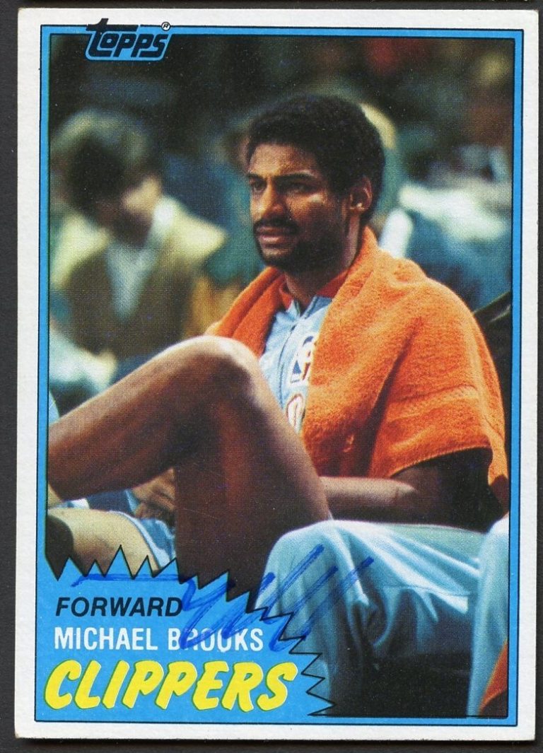 Michael Brooks #91 signed autograph auto 1981-82 Topps Basketball Trading Card