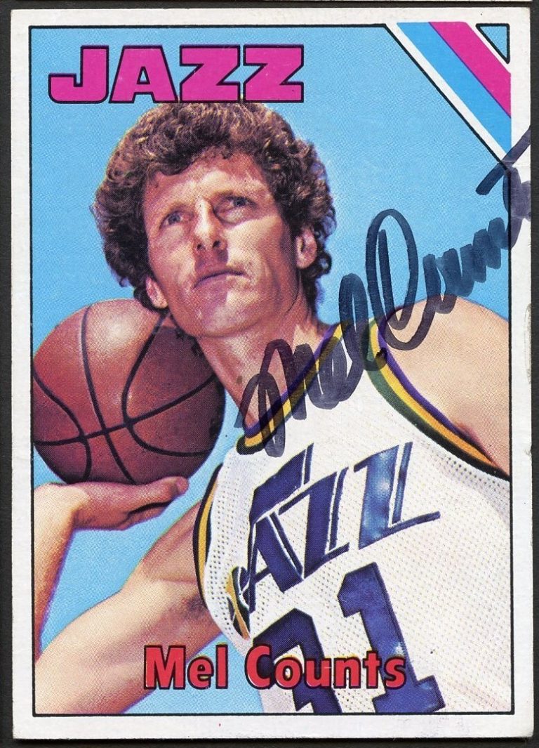 Mel Counts #199 signed autograph auto 1975-76 Topps Basketball Trading Card