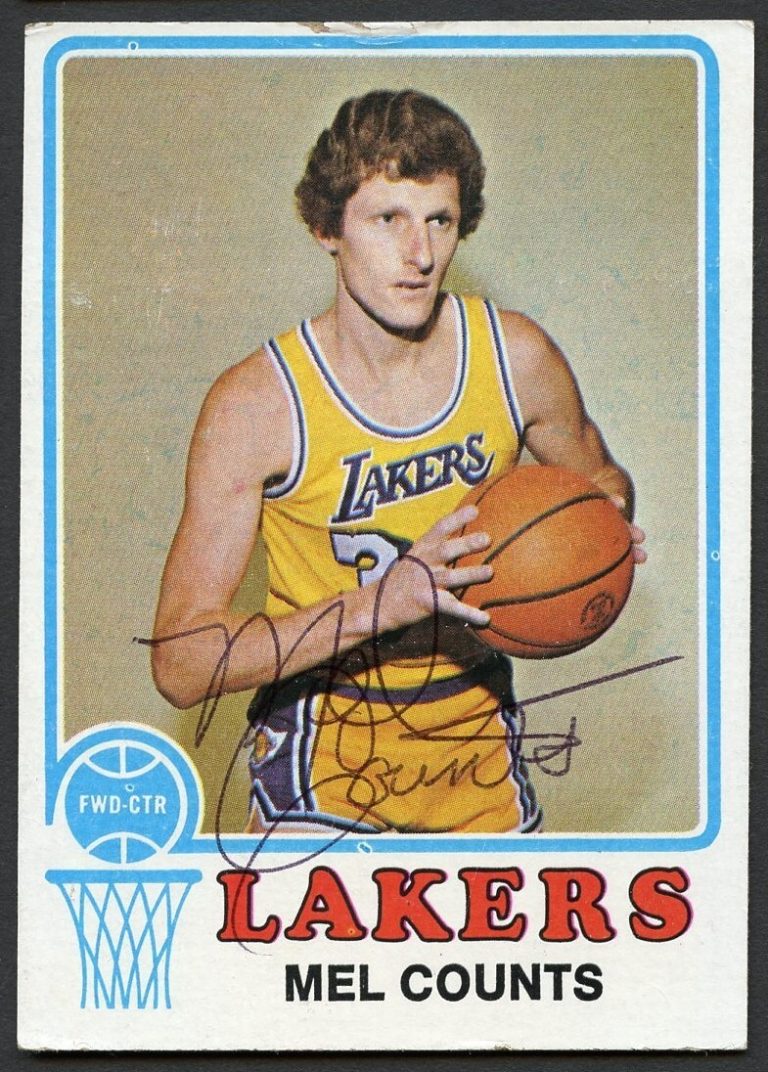 Mel Counts #151 signed autograph auto 1973-74 Topps Basketball Trading Card