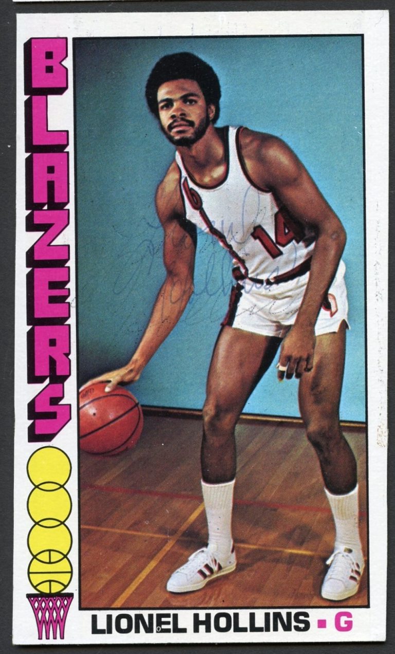 Lionel Hollins #119 signed autograph auto 1976-77 Topps Basketball Trading Card