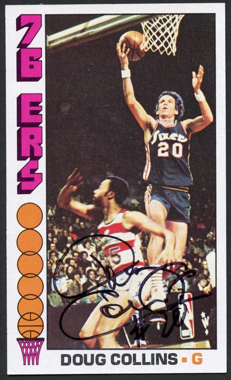 Doug Collins #38 signed autograph auto 1976-77 Topps Basketball Trading Card