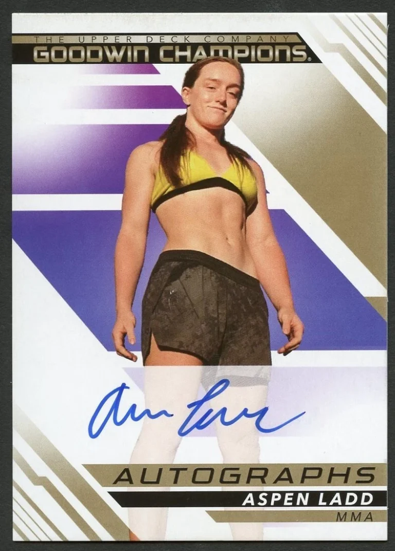 Aspen Ladd A-AL signed autograph 2022 UD Goodwin Champions Martial Artist Card