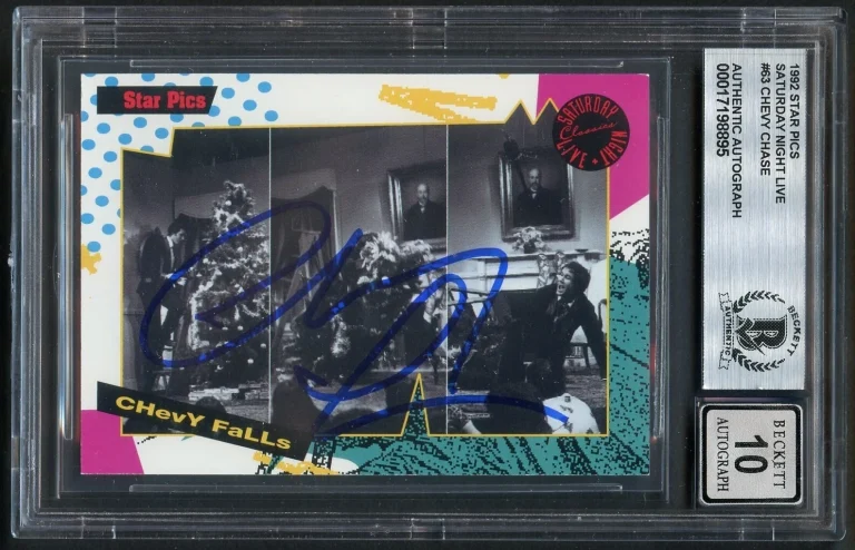 Chevy Chase #63 signed 1992 Star Pics Saturday Night Live BAS Auto Grade 10