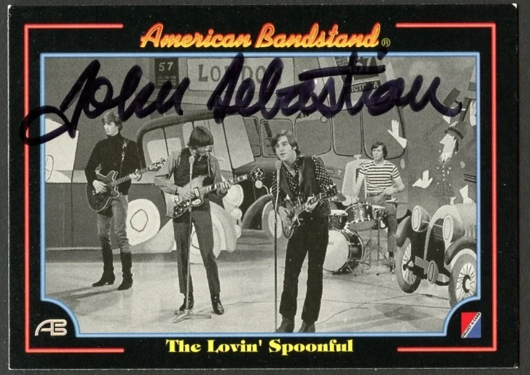 John Sebastian #80 signed auto 1993 American Bandstand The Lovin' Spoonful Card