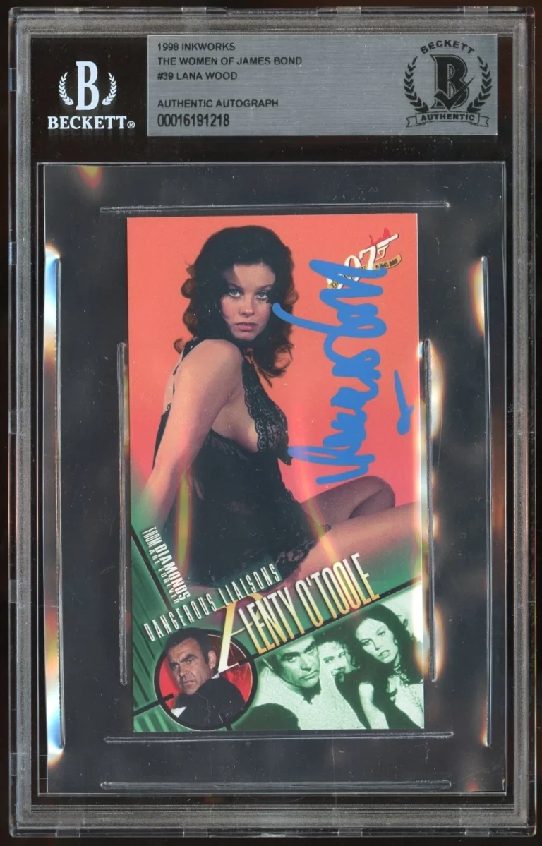 Lana Wood #39 signed autograph 1998 Inkworks The Women of James Bond BAS Slab
