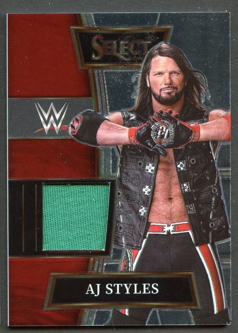 Aj Styles SW-AJS 2022 Panini Select WWE Trading Card Fabric