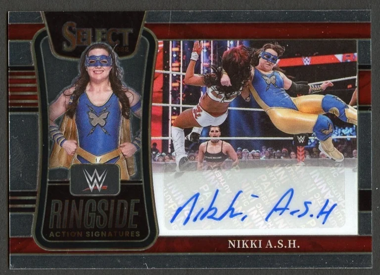 Nikki A.S.H. #RA-NKA signed auto 2022 Panini Select WWE Trading Card