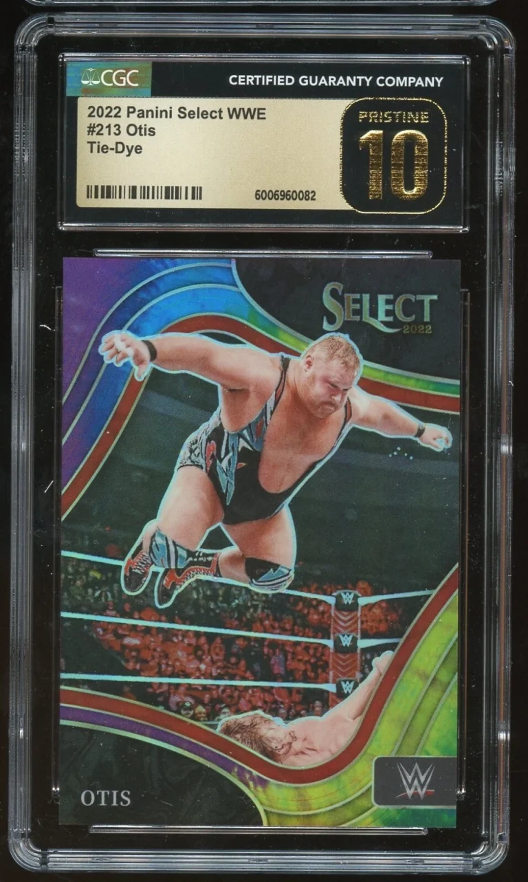 Otis #213 Tie-Dye 2022 Panini Select WWE Card CGC Gem Pristine 10