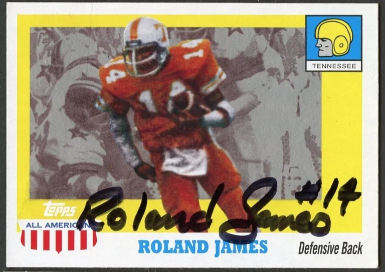 Roland James 2005 Topps All American #91 signed autograph auto Football Card