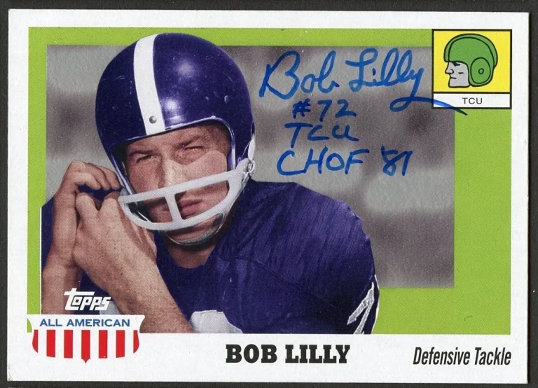Bob Lilly 2005 Topps All American #26 signed autograph auto Football Card