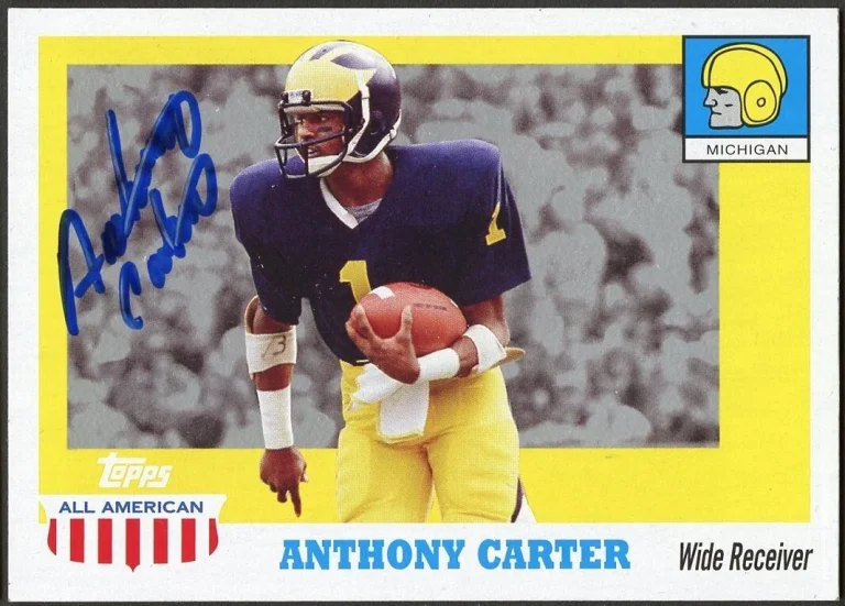 Anthony Carter 2005 Topps All American #53 signed autograph auto Football Card