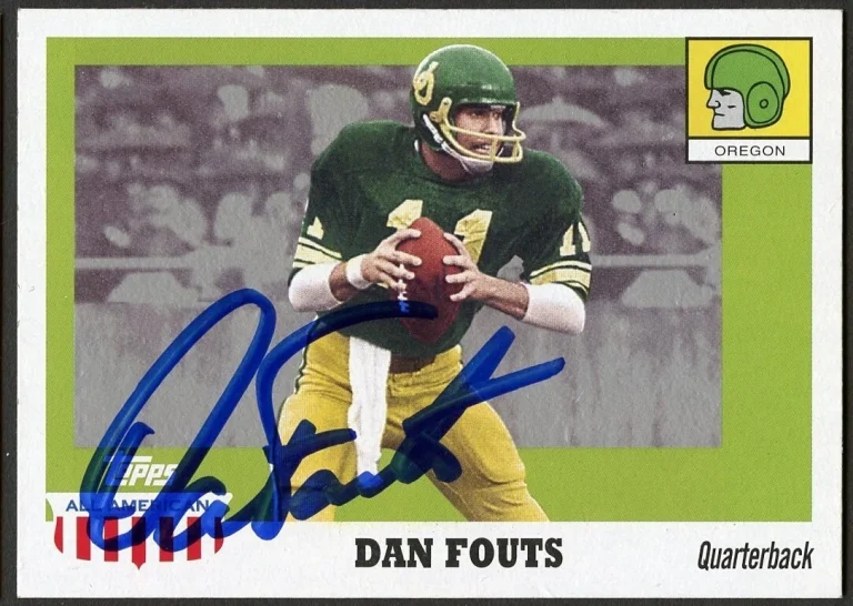 Dan Fouts 2005 Topps All American #1 signed autograph auto Football Card