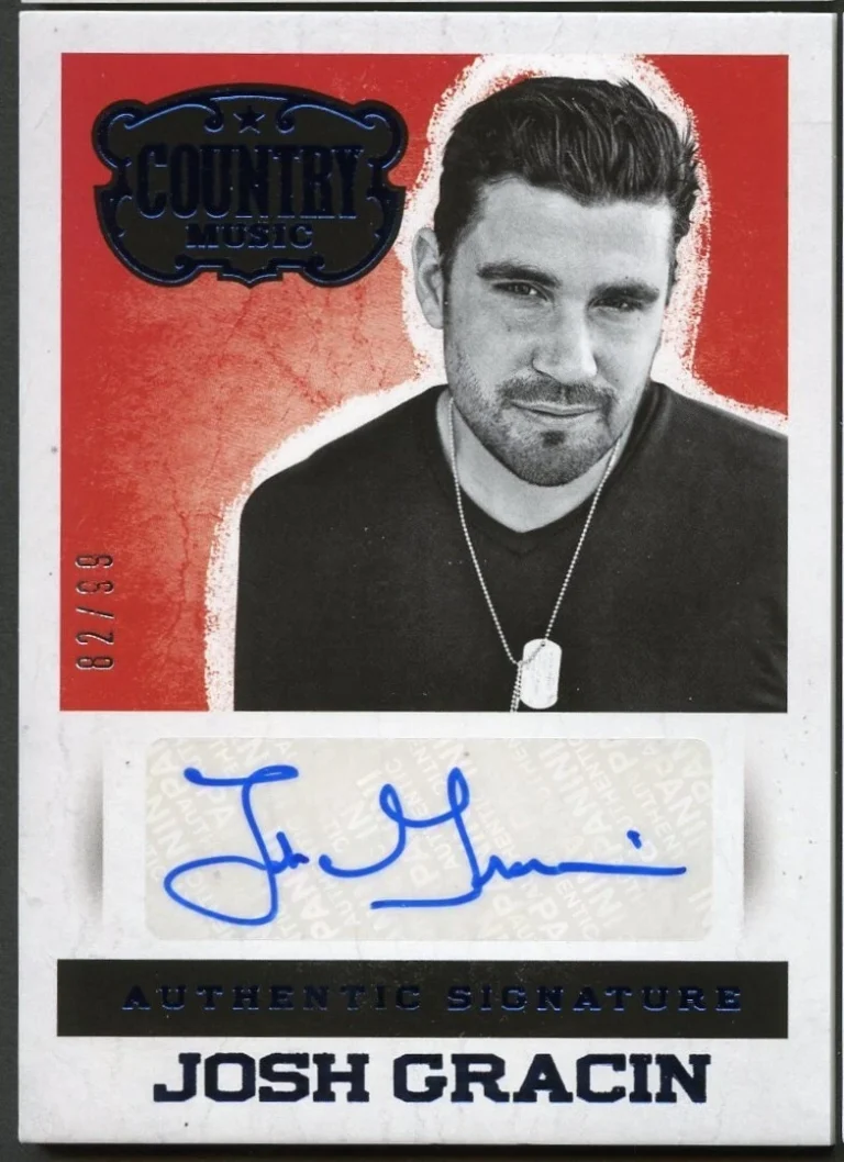 Josh Gracin signed autograph 2014 Panini Country Music Card S-JG 82/99