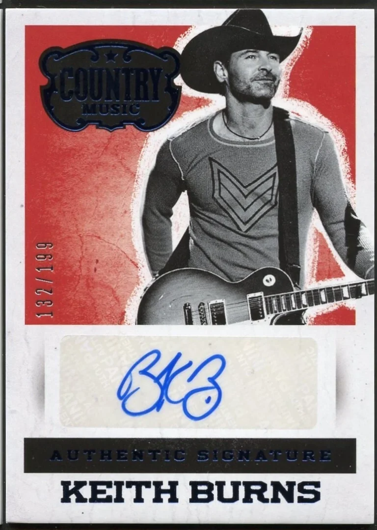 Keith Burns signed autograph 2014 Panini Country Music Card S-KB 132/199