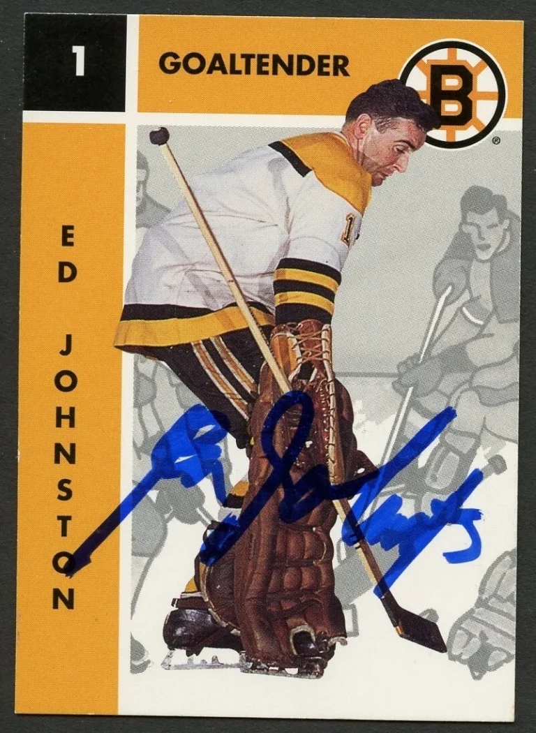 Ed Johnston #18 signed autograph Parkhurst Missing Link