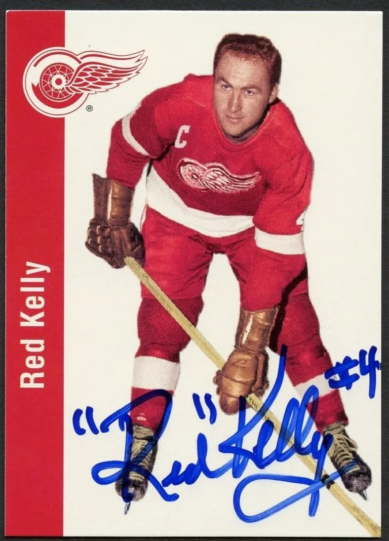 Red Kelly #52 signed autograph 1994 Parkhurst Missing Link 1956-57 Card