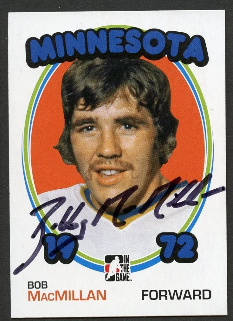 Bob MacMillan signed autograph auto 2009 In The Game 1972 Year in Hockey
