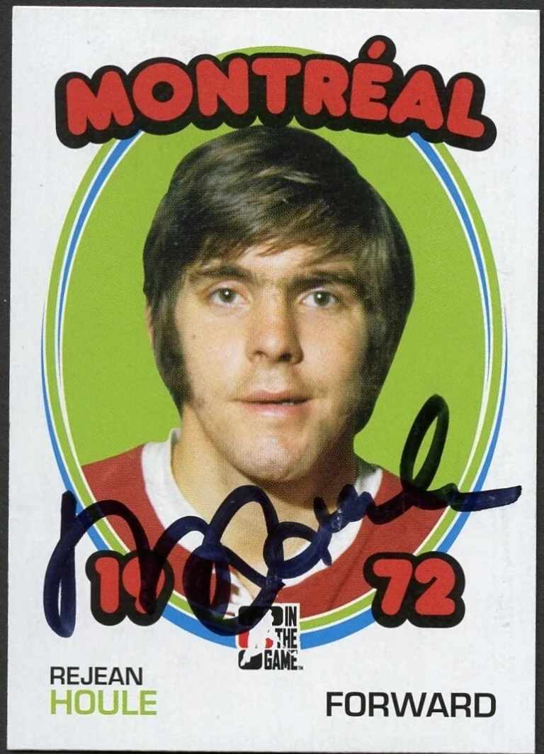 Rejean Houle signed autograph auto 2009 In The Game 1972 Year in Hockey