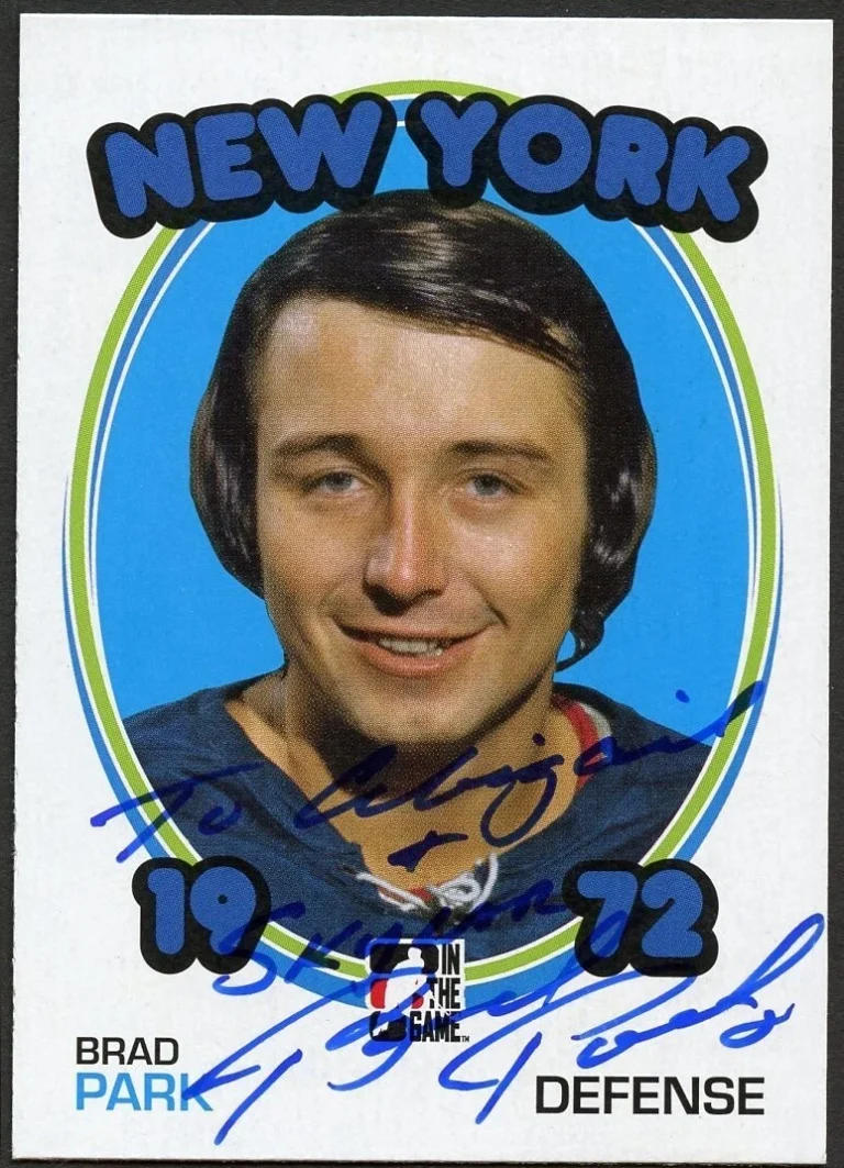 Brad Park signed autograph auto 2009 In The Game 1972 Year in Hockey