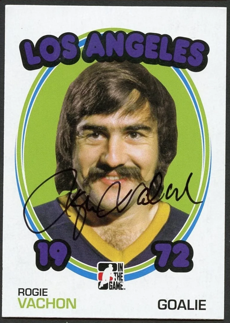 Rogie Vachon signed autograph auto 2009 In The Game 1972 Year in Hockey