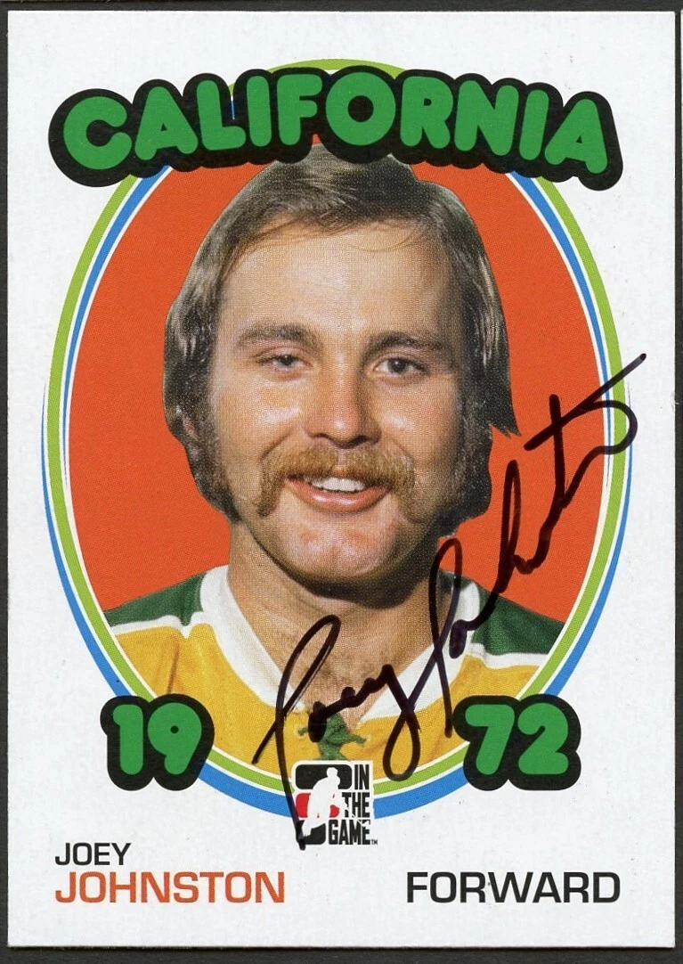 Joey Johnston signed autograph auto 2009 In The Game 1972 Year in Hockey