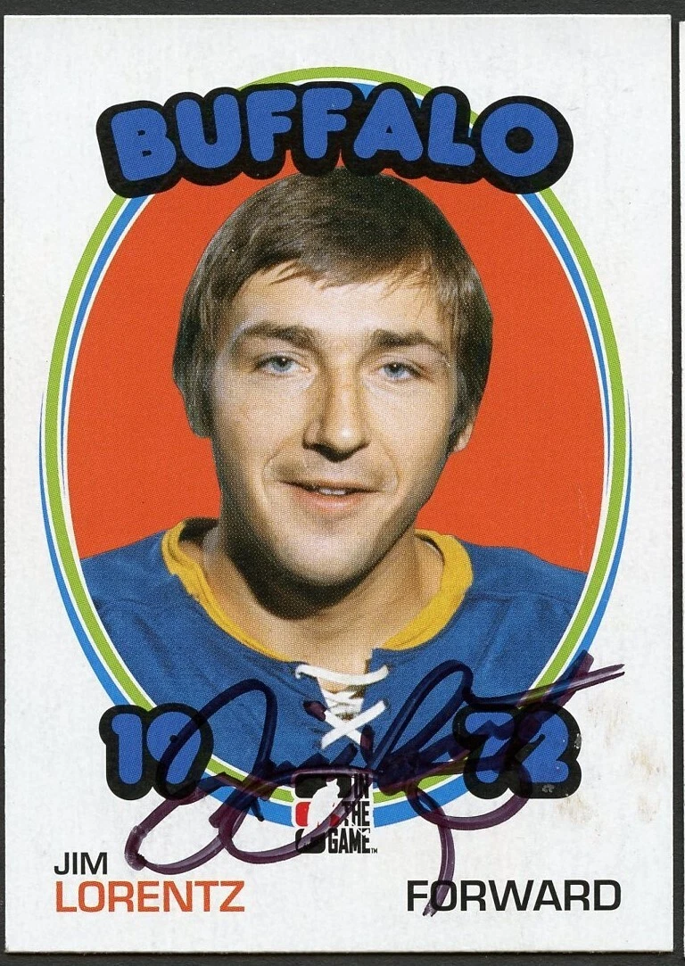 Jim Lorentz signed autograph auto 2009 In The Game 1972 Year in Hockey