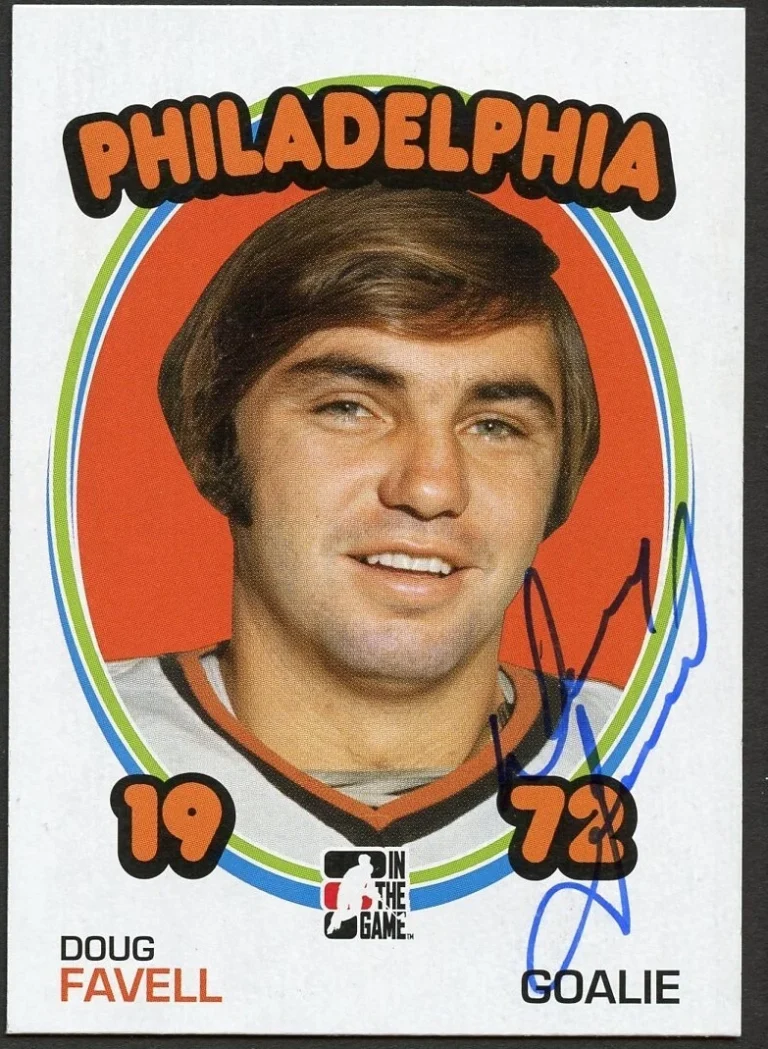 Doug Favell signed autograph auto 2009 In The Game 1972 Year in Hockey