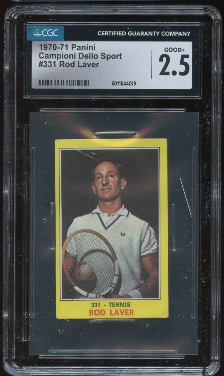 Rod Laver #331 Campioni Dello Sport 1970-71 Panini Tennis Card CGC Good 2.5