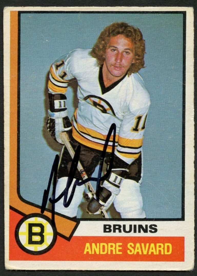 Andre Savard #285 signed autograph auto 1974-75 O-Pee-Chee Hockey Card
