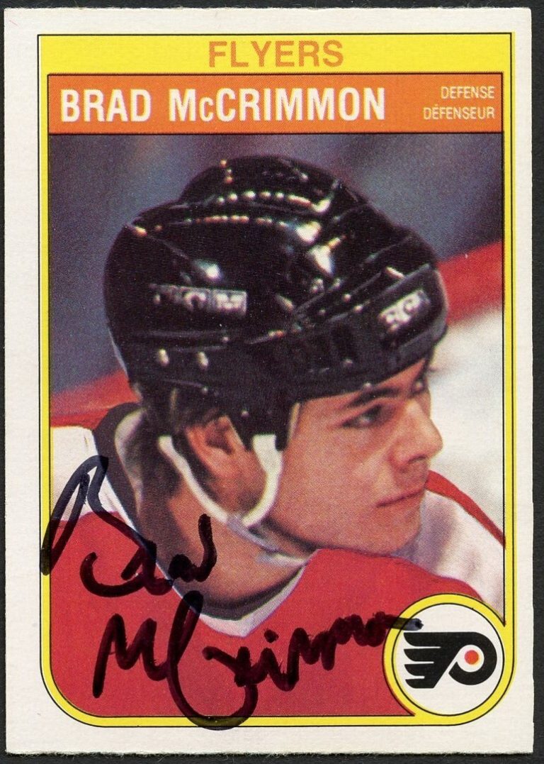 Brad McCrimmon #255 signed autograph auto 1982-83 O-Pee-Chee Hockey Card