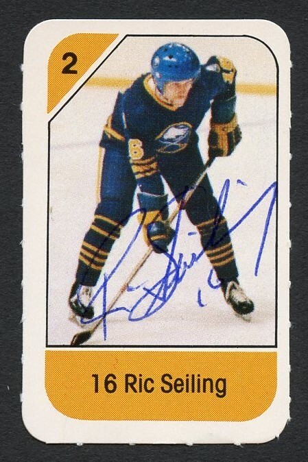 Ric Seiling signed autograph auto 1982-83 Post Cereal NHL Hockey Card