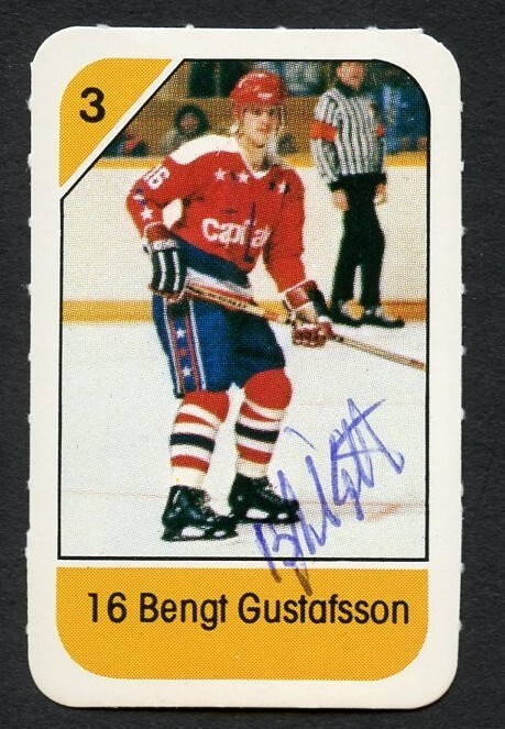 Bengt Gustafsson signed autograph auto 1982-83 Post Cereal NHL Hockey Card