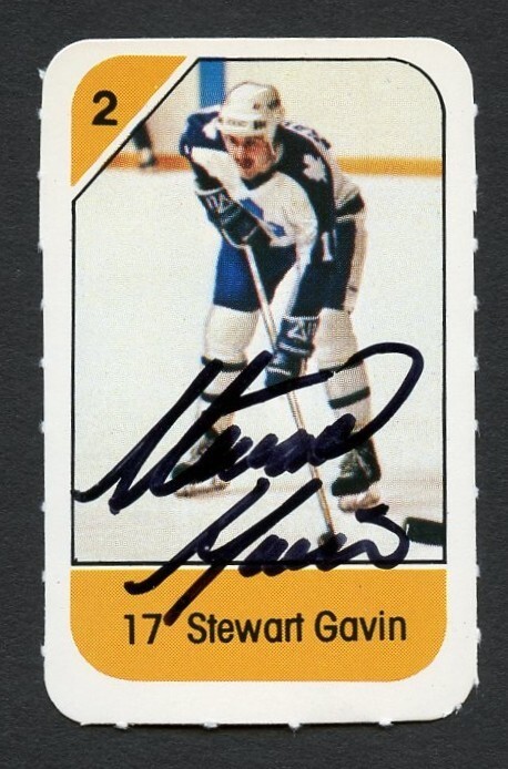 Stewart Gavin signed autograph auto 1982-83 Post Cereal NHL Hockey Card