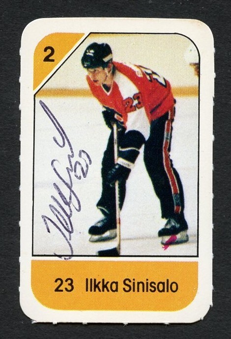 IIkka Sinisalo signed autograph auto 1982-83 Post Cereal NHL Hockey Card
