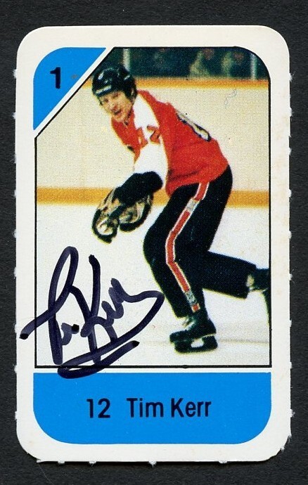 Tim Kerr signed autograph auto 1982-83 Post Cereal NHL Hockey Card