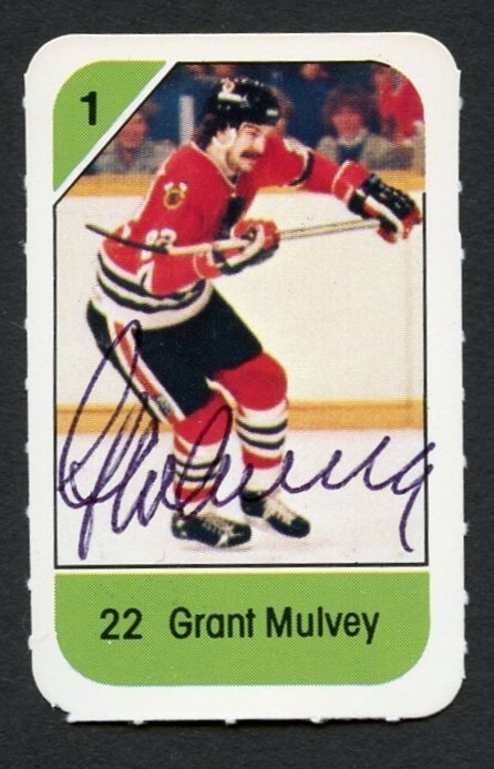 Grant Mulvey signed autograph auto 1982-83 Post Cereal NHL Hockey Card
