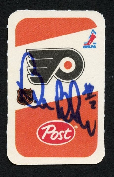 Bill Barber signed autograph auto 1982-83 Post Cereal NHL Hockey Card